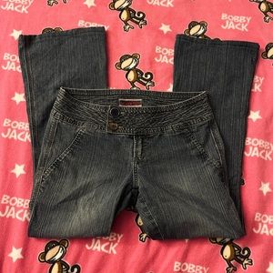 Y2k 2000s blue denim bootcut flared jeans